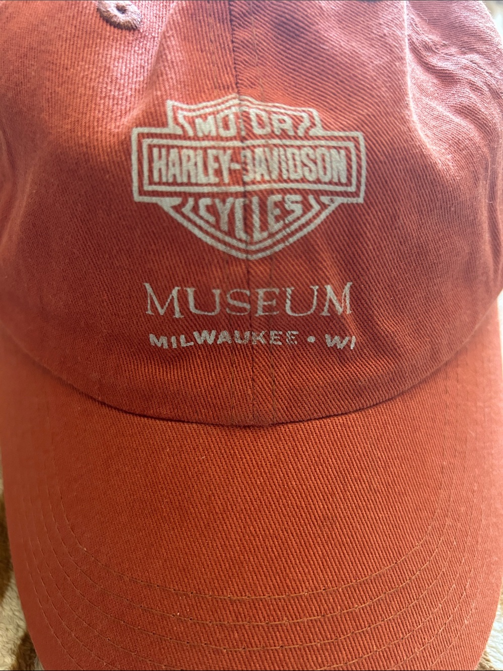 Harley-Davidson Rust Red Baseball Cap - Picture 2 of 4